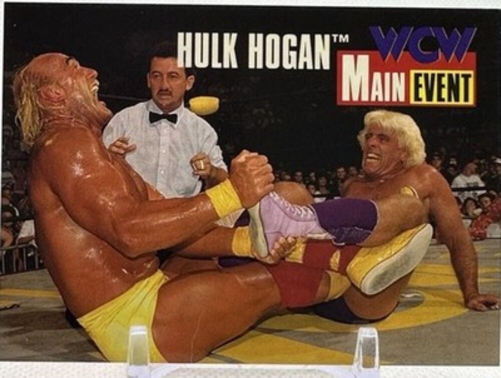 Hulk Hogan & Ric Flair 1995 Cardz WCW The Main Event Wrestling Promo Card